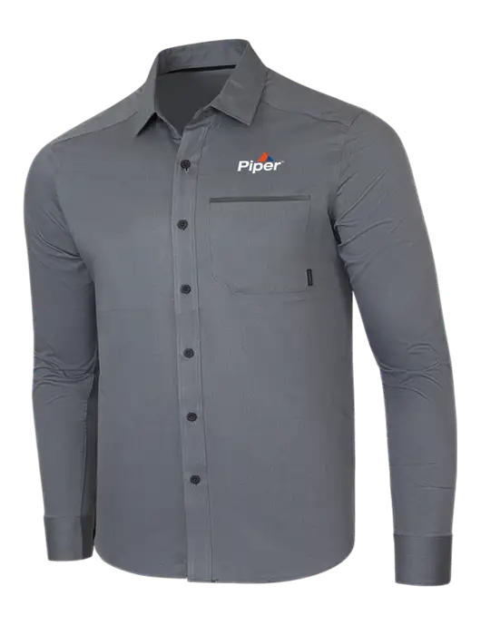 OGIO Medium Grey Urban Shirt  w/Piper Logo