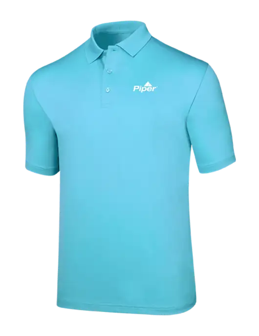 Callaway Opti-Dri Light Sapphire Blue Chev Polo w/Piper Logo
