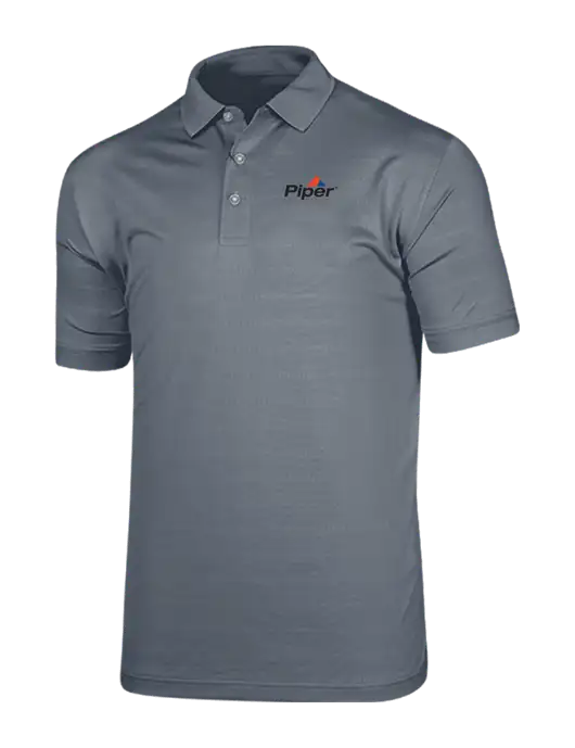 Callaway Vibrant Light Grey Ventilated Polo w/Piper Logo