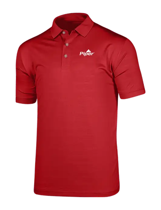 Callaway Vibrant Red Ventilated Polo w/Piper Logo