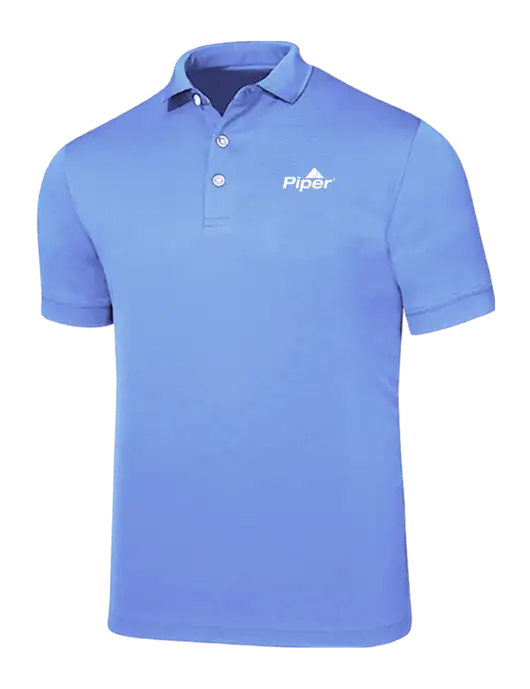 Callaway Ottoman Light Blue Polo w/Piper Logo