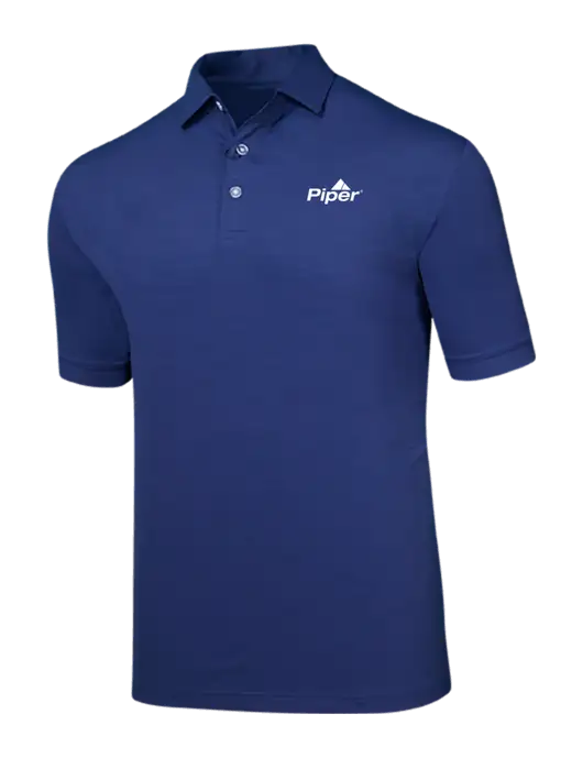 Callaway Navy Fashion Tonal Polo w/Piper Logo