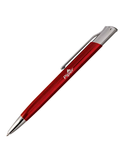 San Malo Red Pen - Black Ink w/Piper Logo
