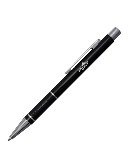 St George Black Pen - Blue Ink w/Piper Logo