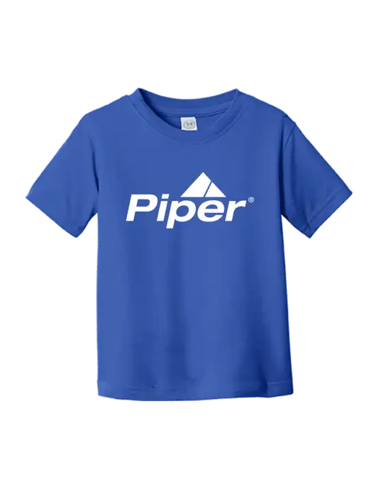 Rabbit Skins Royal Toddler Fine Jersey Tee w/Piper Logo