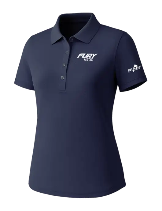 Callaway Womens Core Navy Performance Polo w/M700 Fury Logo, Piper Logo