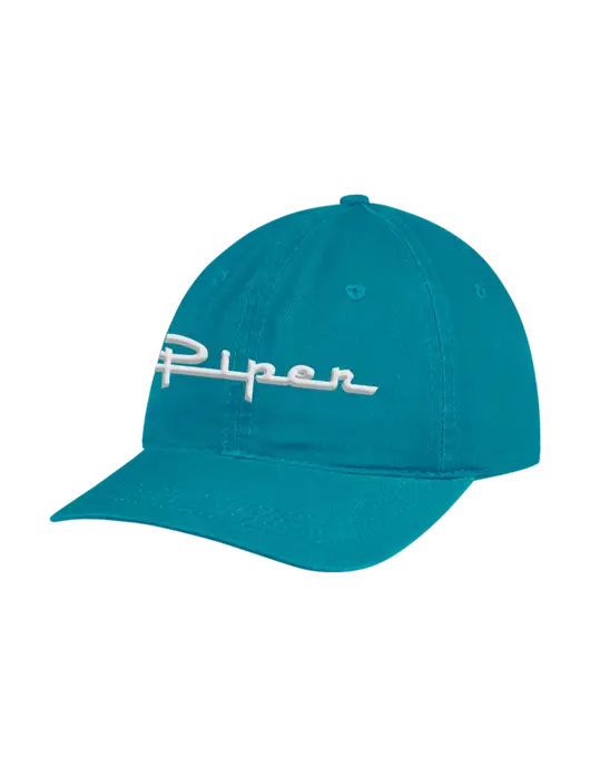 Garment Washed Unstructured Twill Sapphire Cap w/Vintage Piper Puff Logo