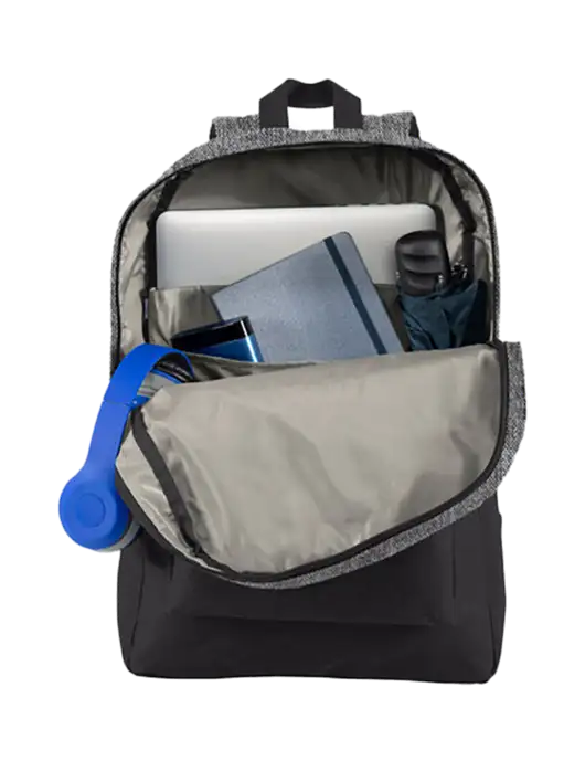 Retro Heather Grey/Black Backpack w/Piper Logo