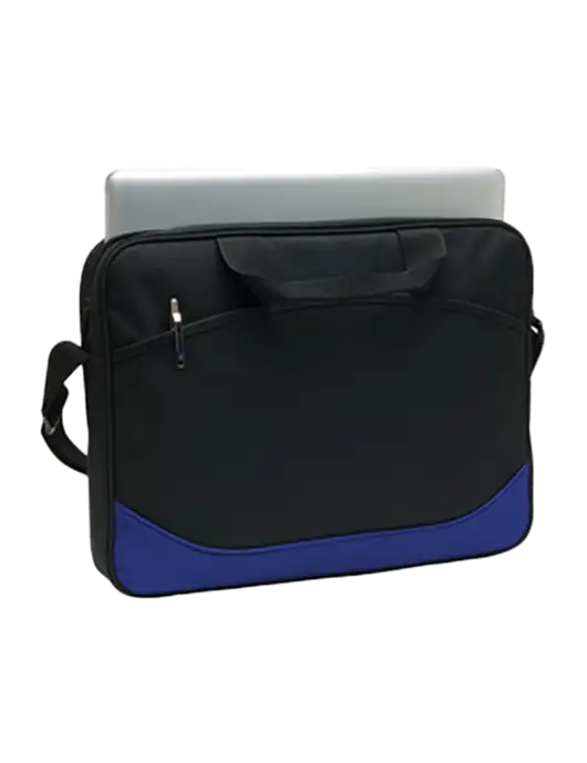Slim & Lite Black/Royal Blue Laptop Case w/Piper Logo