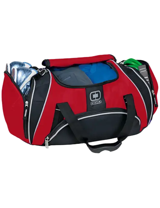 OGIO Red Crunch Duffel
 w/Piper Logo